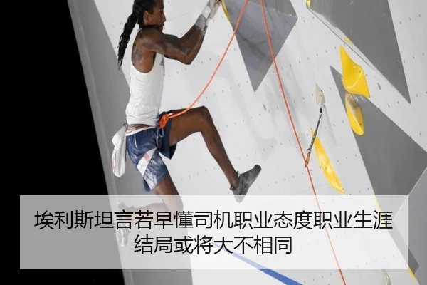 埃利斯坦言若早懂司机职业态度职业生涯结局或将大不相同